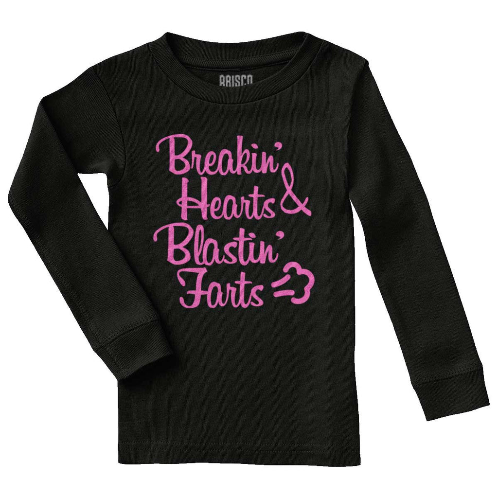 Blastin Farts Solid Baby Pajama Top-Direct To Garment Print-Brisco Baby