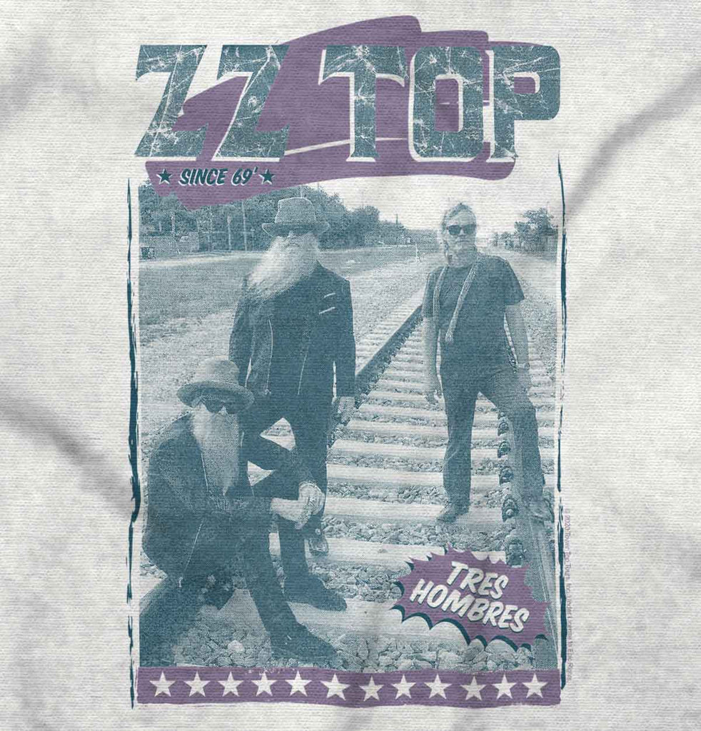 ZZ Top Tracks Infant Toddler T Shirt-Direct To Garment Print-Brisco Baby