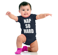 Nap So Hard Romper Bodysuit-Direct To Garment Print-Brisco Baby