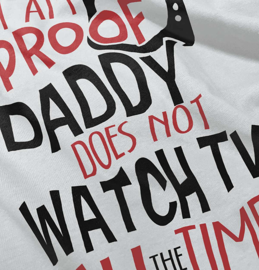 Couch Potato Dad Romper Bodysuit-Direct To Garment Print-Brisco Baby