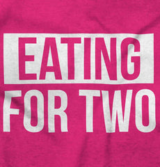Eating For Two Maternity T-Shirt-Direct To Garment Print-Brisco Baby
