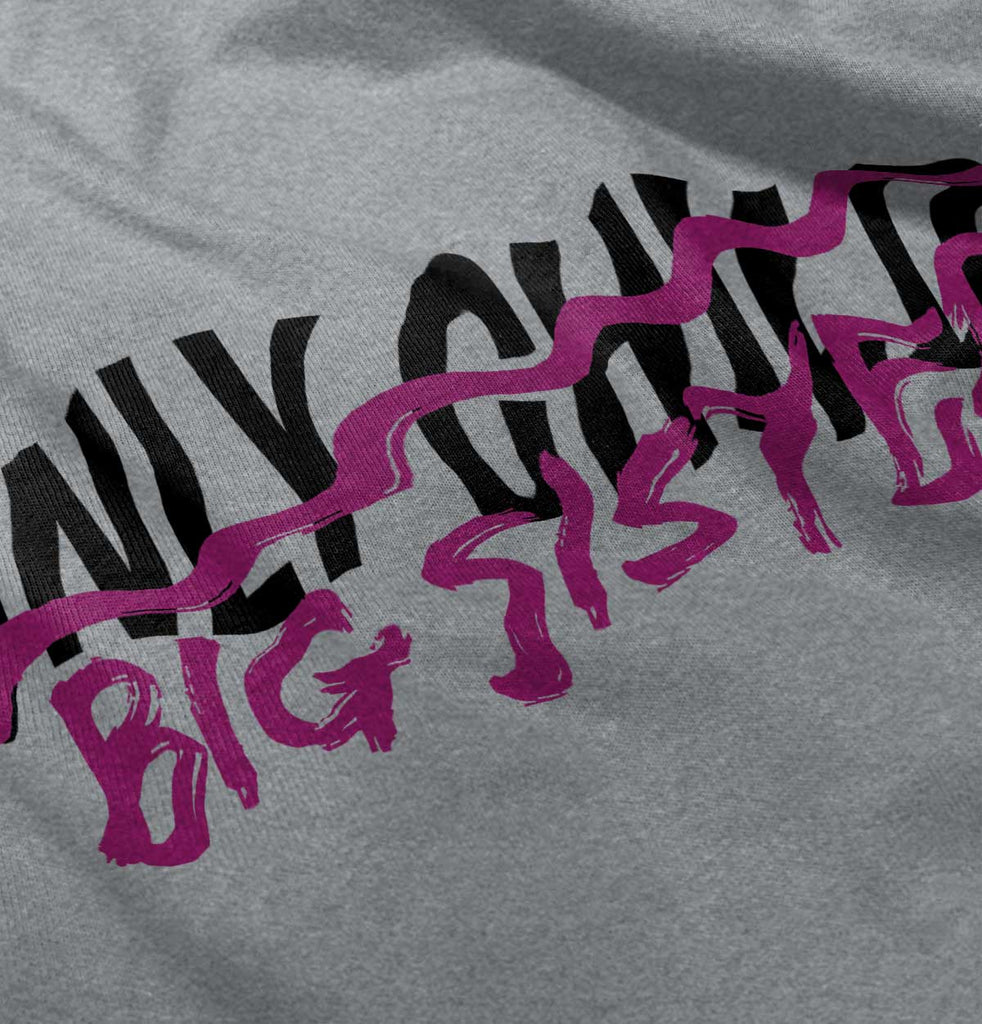 Only Child Big Sister Romper Bodysuit-Direct To Garment Print-Brisco Baby