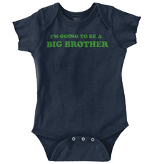I'm Going To Be A Big Brother Romper Bodysuit-Direct To Garment Print-Brisco Baby