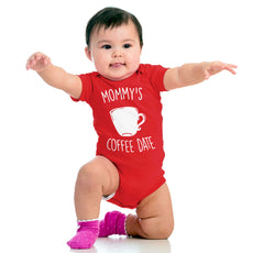Mommy's Coffee Date Romper Bodysuit-Direct To Garment Print-Brisco Baby