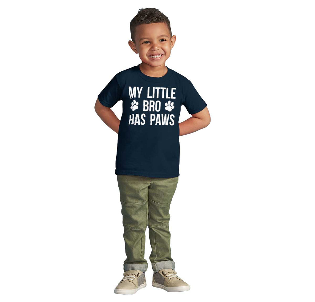 My Little Bro Has Paws Infant Toddler T Shirt-Direct To Garment Print-Brisco Baby