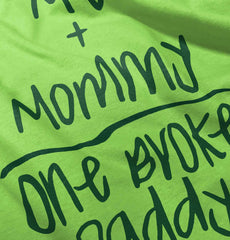 One Broke Daddy Romper Bodysuit-Direct To Garment Print-Brisco Baby