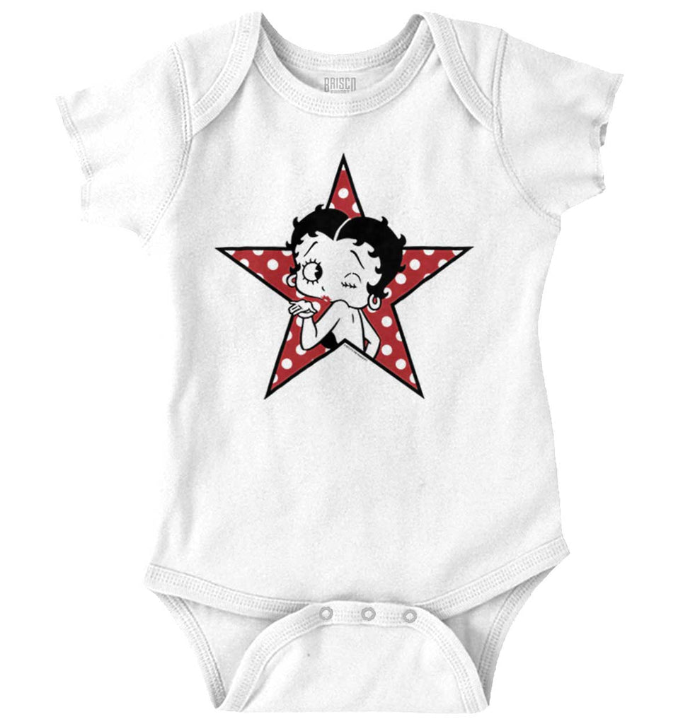 Betty Star Romper Bodysuit-Direct To Garment Print-Brisco Baby