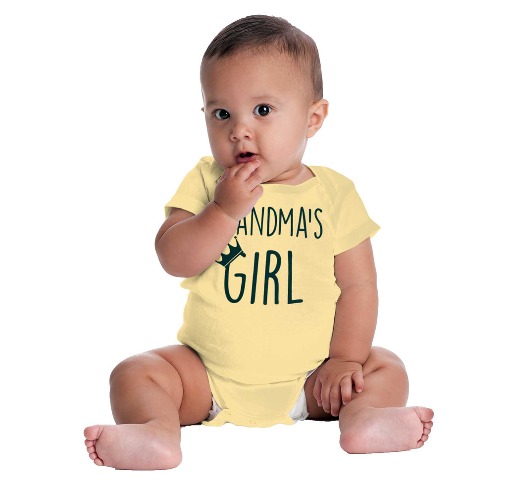 Grandma's Girl Romper Bodysuit-Direct To Garment Print-Brisco Baby