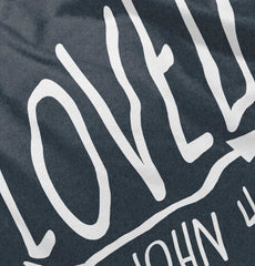 Loved Football Romper Bodysuit-Direct To Garment Print-Brisco Baby