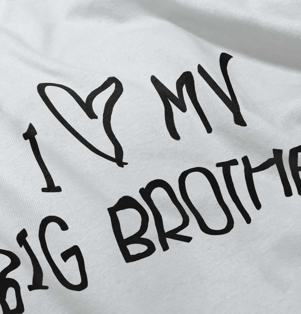 I Love My Big Brother Romper Bodysuit-Direct To Garment Print-Brisco Baby