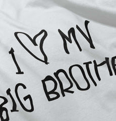 I Love My Big Brother Romper Bodysuit-Direct To Garment Print-Brisco Baby