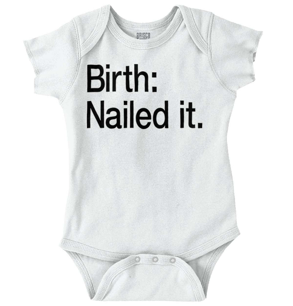 Nailed It Romper Bodysuit-Direct To Garment Print-Brisco Baby