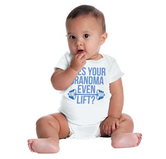 Grandma Lift Romper Bodysuit-Direct To Garment Print-Brisco Baby