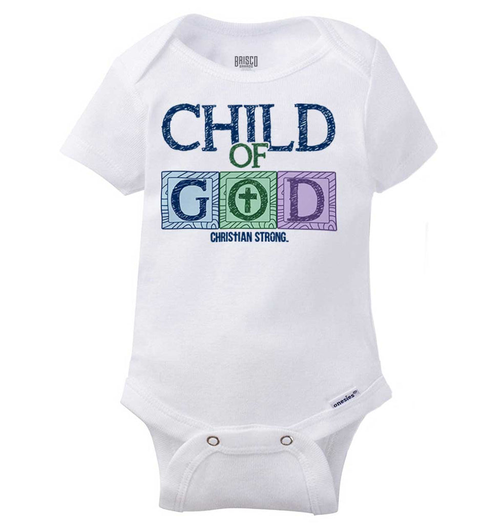 Child of God Gerber Onesie-Direct To Garment Print-Brisco Baby