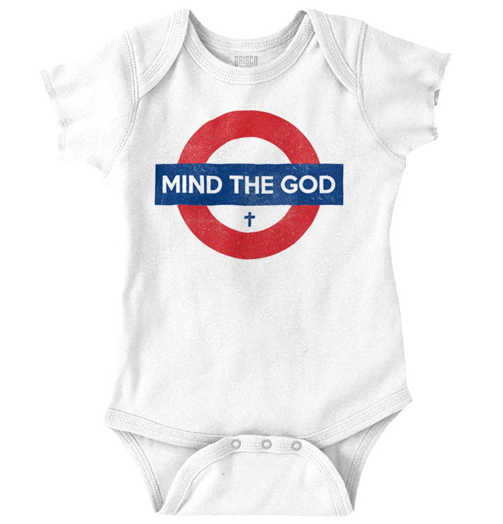 Mind The God Romper Bodysuit-Direct To Garment Print-Brisco Baby