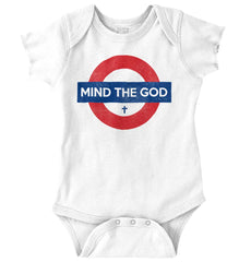 Mind The God Romper Bodysuit-Direct To Garment Print-Brisco Baby