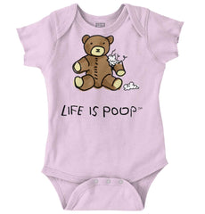 Ripped Teddy Bear Romper Bodysuit-Direct To Garment Print-Brisco Baby