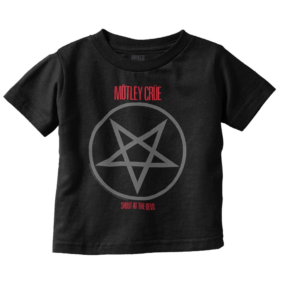 Motley Crue Skull Infant Toddler T Shirt-Direct To Garment Print-Brisco Baby