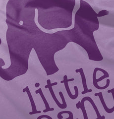 Elephant Peanut Baby Ruffled Trim Romper-Direct To Garment Print-Brisco Baby