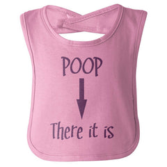 Poop There It Is Infant Baby Bib-Direct To Garment Print-Brisco Baby