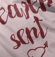 Heaven Sent Toddler Ruffled Trim T-Shirt-Direct To Garment Print-Brisco Baby