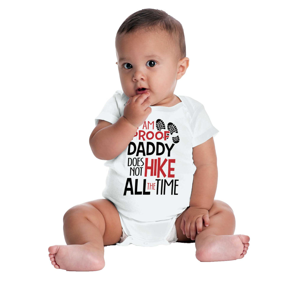 Hiking Dad Romper Bodysuit-Direct To Garment Print-Brisco Baby