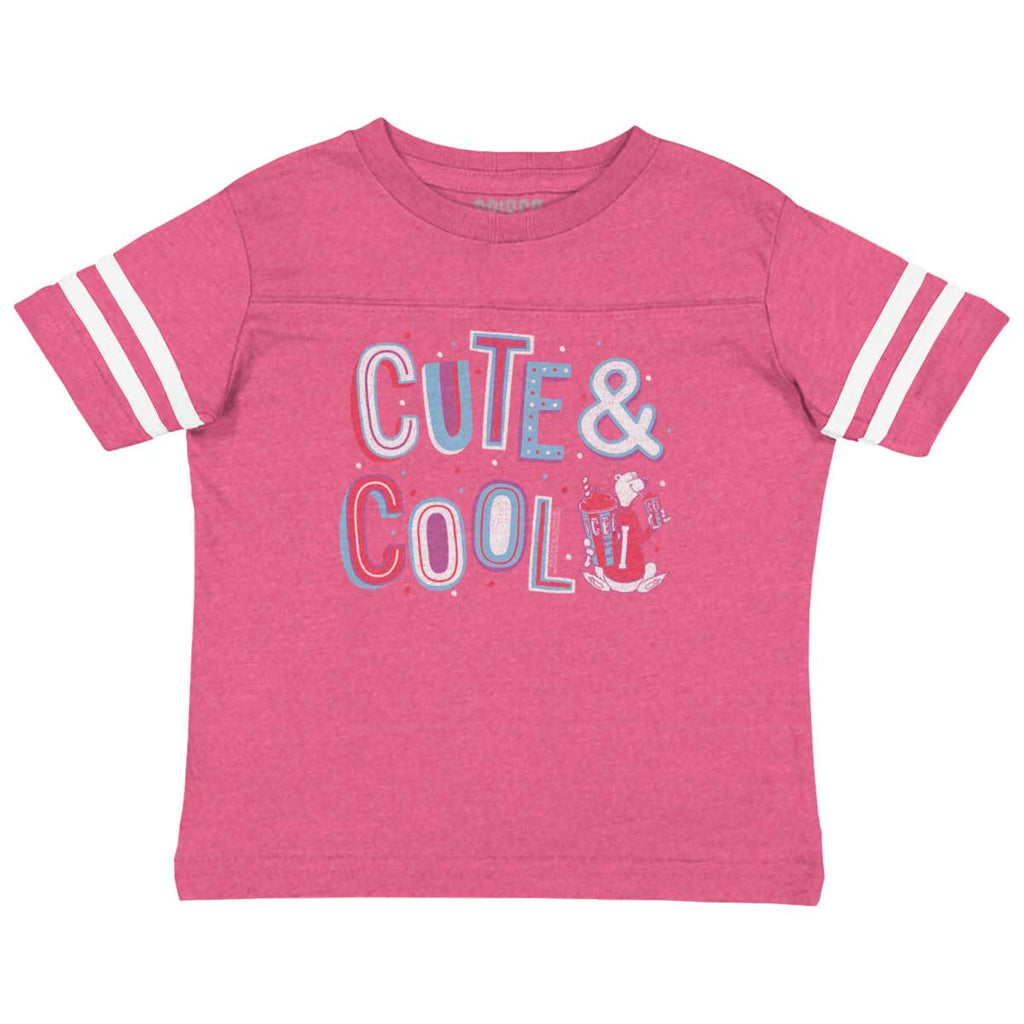 Cute & Cool Toddler Football Jersey Tee-Direct To Garment Print-Brisco Baby