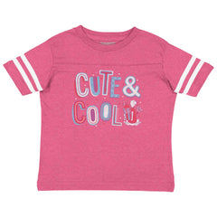 Cute & Cool Toddler Football Jersey Tee-Direct To Garment Print-Brisco Baby