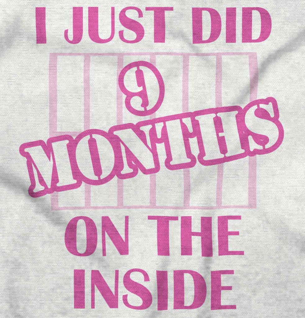 9 Months On The Inside Toddler Ruffle Bottom Tee-Direct To Garment Print-Brisco Baby