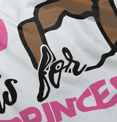 P Is For Princess Leia Infant Toddler T Shirt-Direct To Garment Print-Brisco Baby