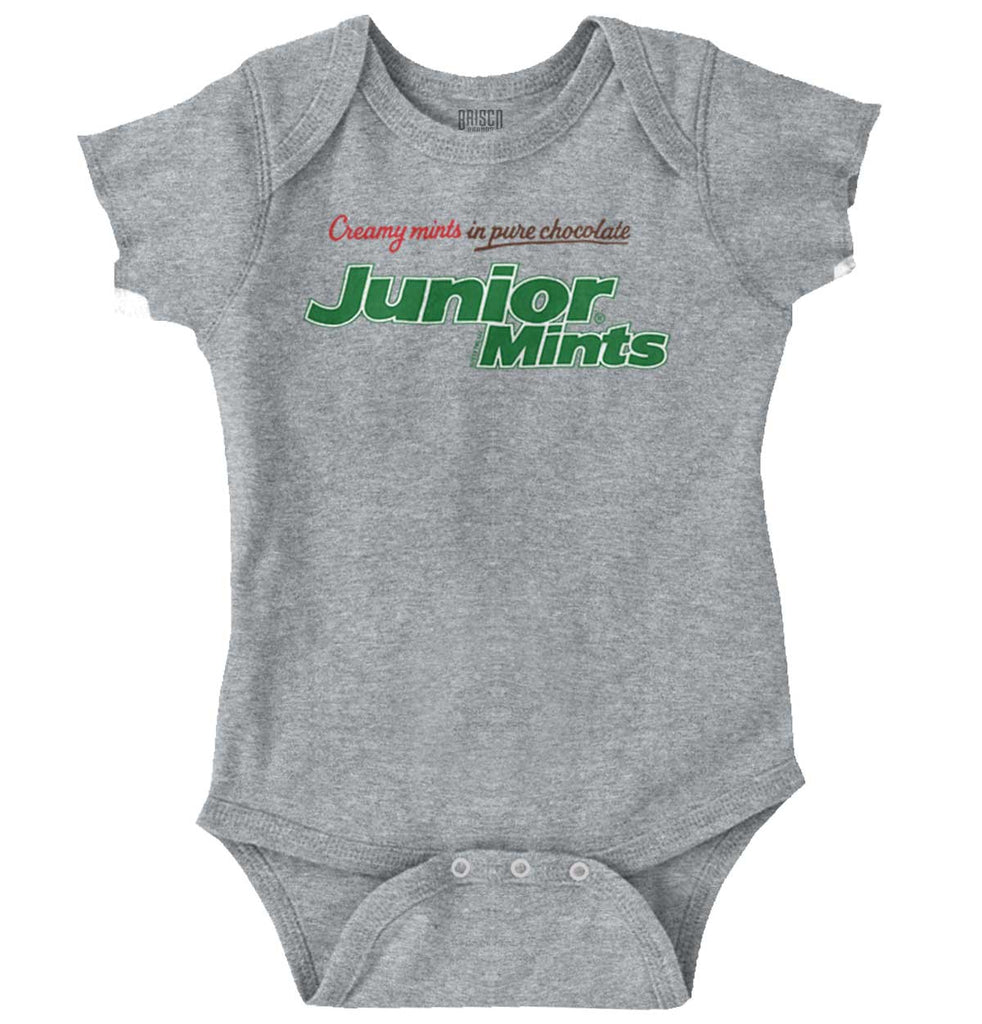 Classic Junior Mints Romper Bodysuit-Direct To Garment Print-Brisco Baby