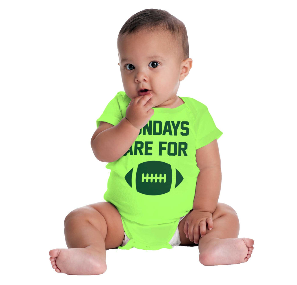 Sundays for Football Romper Bodysuit-Direct To Garment Print-Brisco Baby