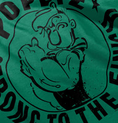 Popeye To The Finish Toddler Pullover Hoodie-Direct To Garment Print-Brisco Baby