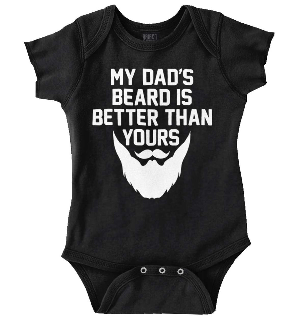 Dad's Beard Romper Bodysuit-Direct To Garment Print-Brisco Baby