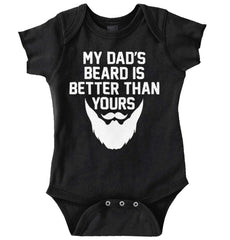 Dad's Beard Romper Bodysuit-Direct To Garment Print-Brisco Baby