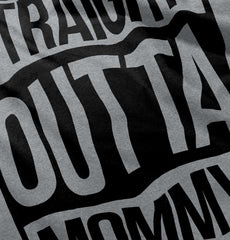 Straight Outta Mommy Toddler Football Jersey Tee-Direct To Garment Print-Brisco Baby