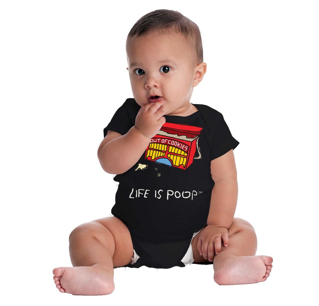 Out of Cookies Romper Bodysuit-Direct To Garment Print-Brisco Baby
