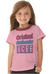 Original Authentic Toddler Ruffled Trim T-Shirt-Direct To Garment Print-Brisco Baby