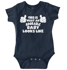 Adorable Looks Like Romper Bodysuit-Direct To Garment Print-Brisco Baby