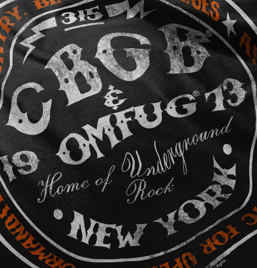 CBGB New York Infant Baby Bib-Direct To Garment Print-Brisco Baby
