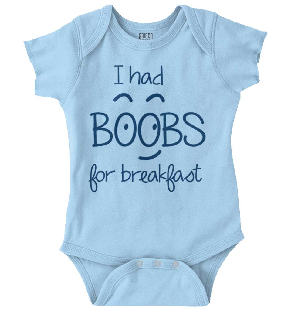 I Had Boobs Romper Bodysuit-Direct To Garment Print-Brisco Baby