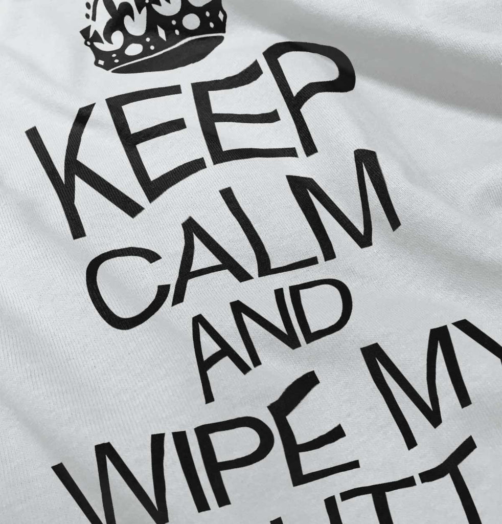 Wipe My Butt Infant Baby Bib-Direct To Garment Print-Brisco Baby