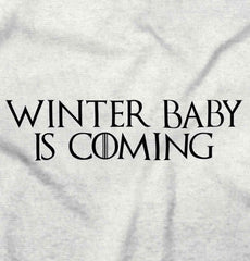 Winter Baby Is Coming Maternity T-Shirt-Direct To Garment Print-Brisco Baby