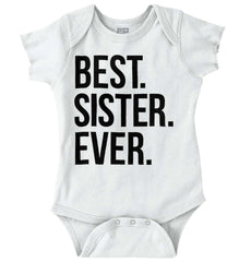 Best Sister Ever Romper Bodysuit-Direct To Garment Print-Brisco Baby