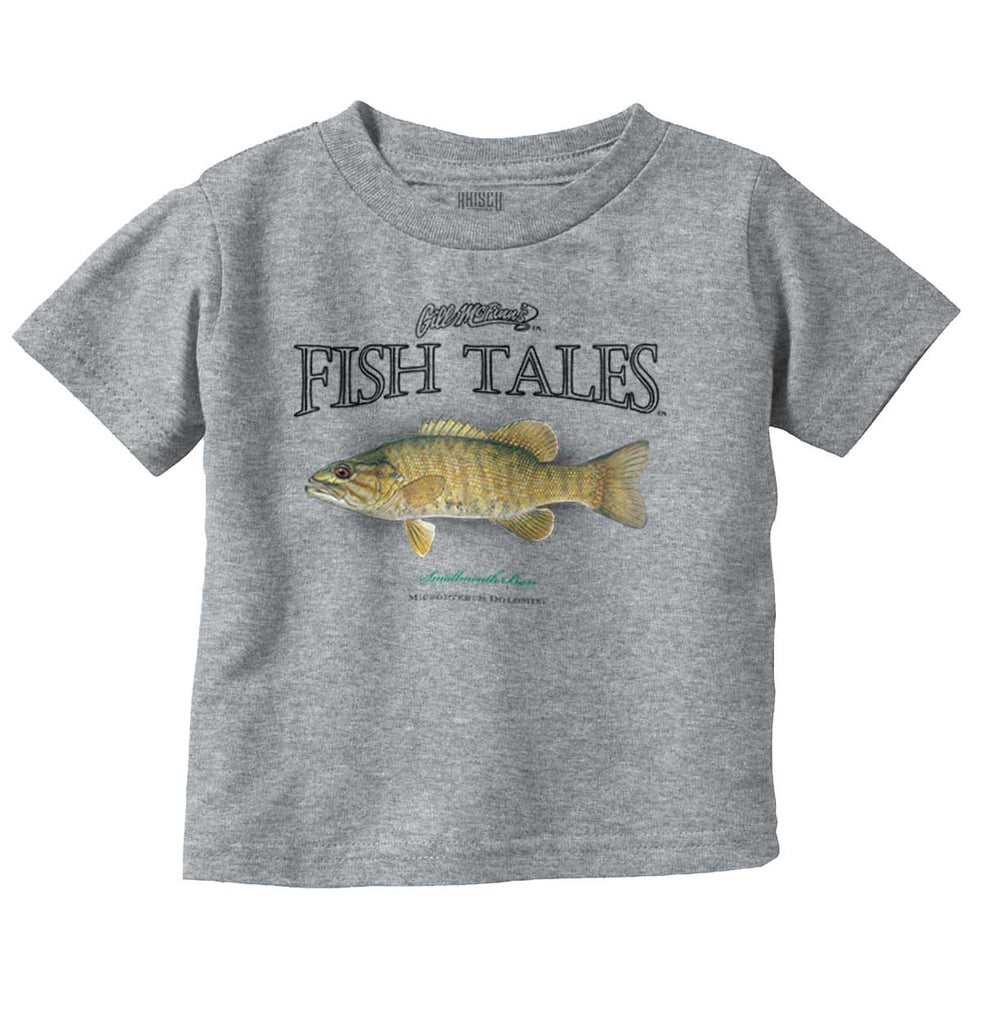 Smallmouth Bass Infant Toddler T Shirt-Direct To Garment Print-Brisco Baby