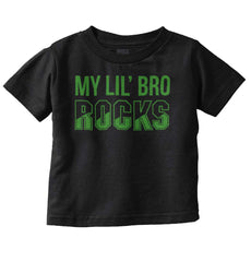 My Lil' Bro Rocks Infant Toddler T Shirt-Direct To Garment Print-Brisco Baby