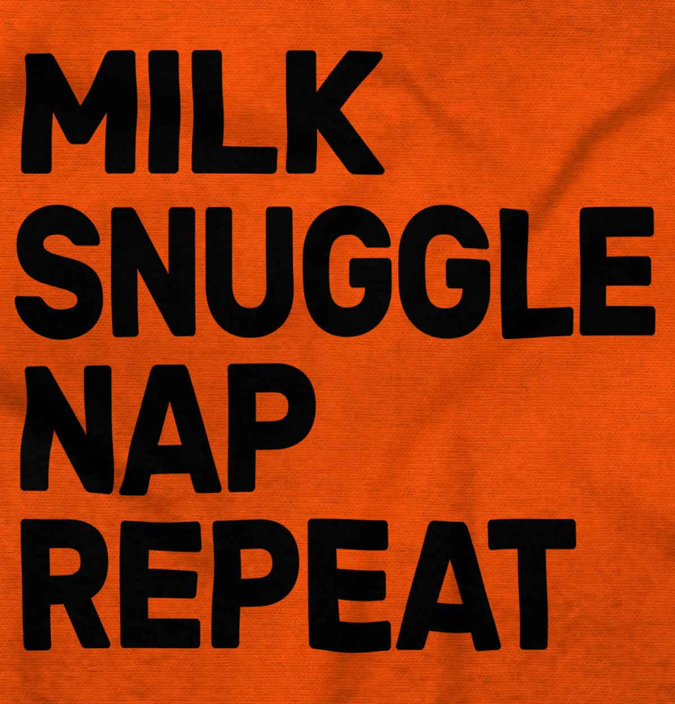Milk Snuggle Nap Romper Bodysuit-Direct To Garment Print-Brisco Baby