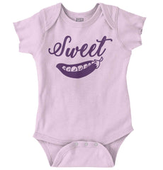 Sweet Pea Romper Bodysuit-Direct To Garment Print-Brisco Baby