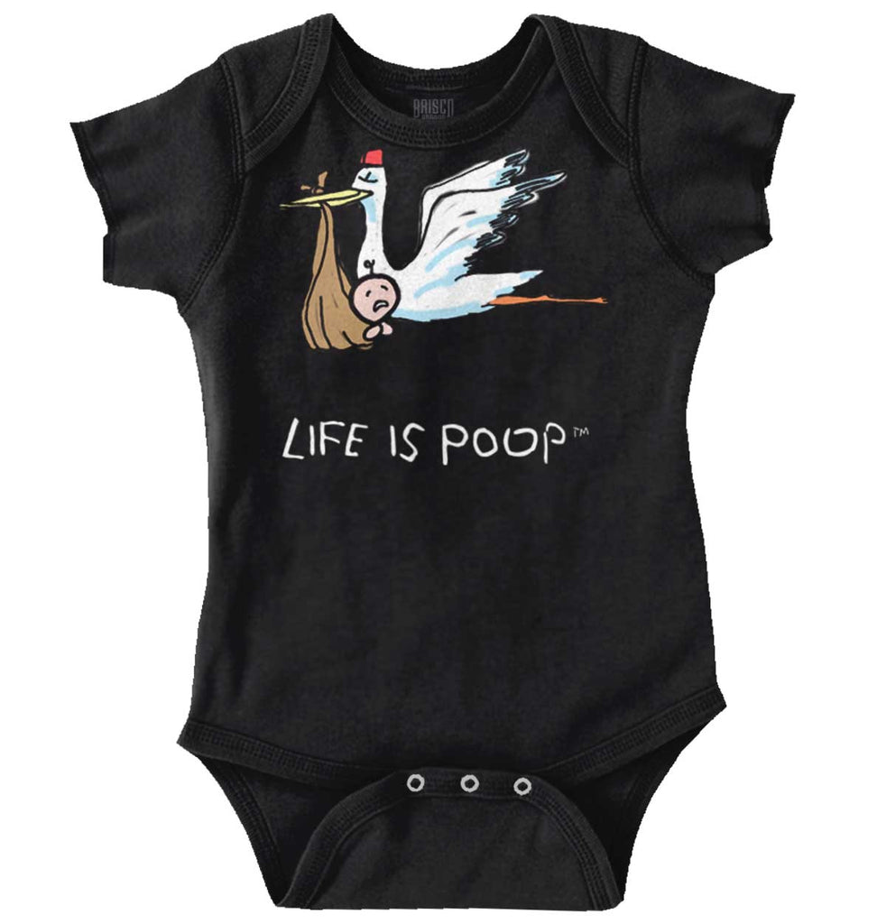 Stork Romper-Direct To Garment Print-Brisco Baby