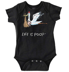 Stork Romper-Direct To Garment Print-Brisco Baby